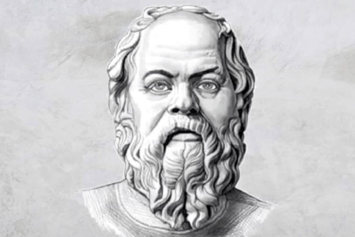 Zeichnung von Sokrates